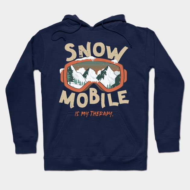 Snowmobile Lover - Winter Sport Hoodie by Fitastic